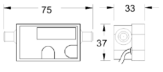 Type800 Display外形寸法図