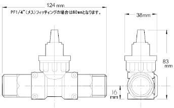 FT2シリーズ外形寸法図